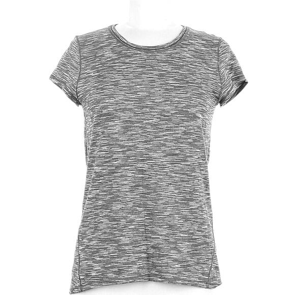 Lululemon Meant To Move Tee Women’s Size 8 Gray Tiger Space Dye Lightweight - Picture 1 of 5